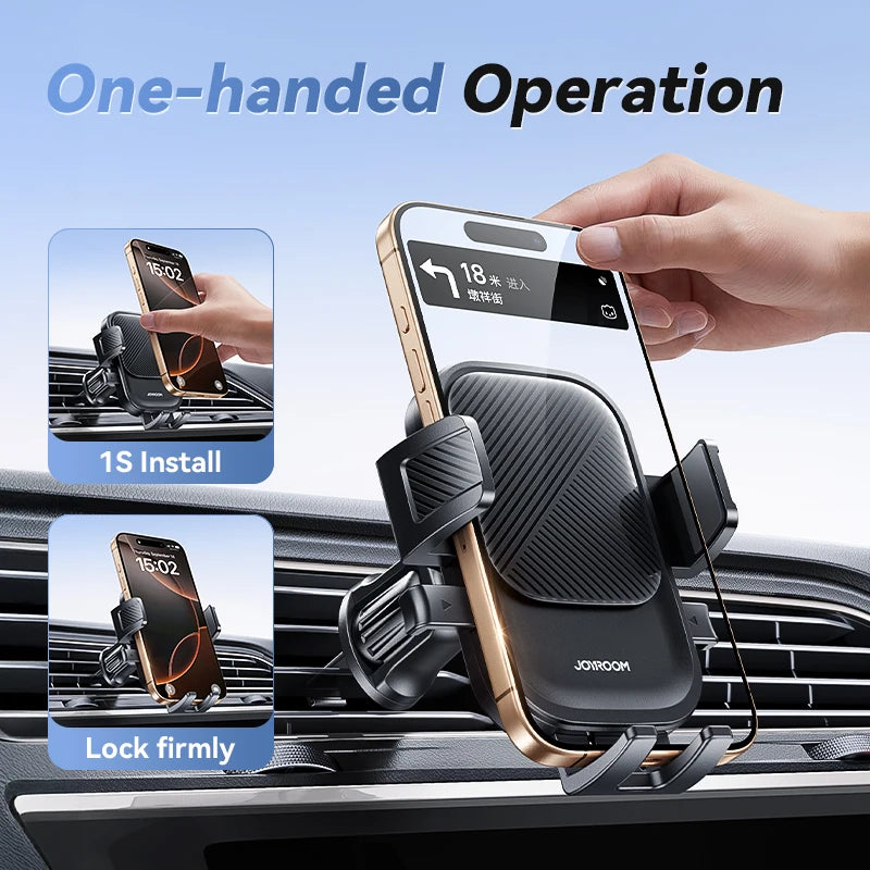 Joyroom Car Phone Holder 360° Rotation Car Air Vent Phone Holder Universal Hands-Free Cell Phone Mount For 4.7-6.9'' Phones