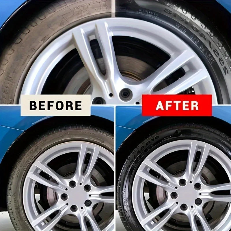 Car Tire Wax Restorer Gloss Enhancer Crystal Clear Plastic Panel Renewal Coating Agent Tire Back To Black Shine Enhancer Polish
